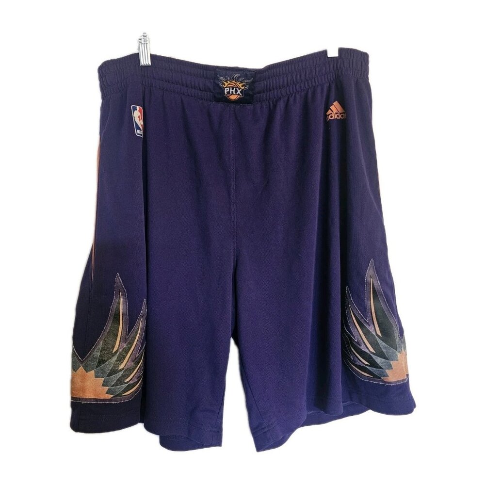 Adidas‎ Authentic Phoenix Suns NBA Basketball Team Swingman Purple Shorts Sz Xl